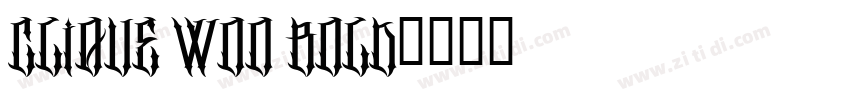Clique W00 Bold字体转换